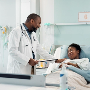 Doctor And Patient In Hospital 300X300